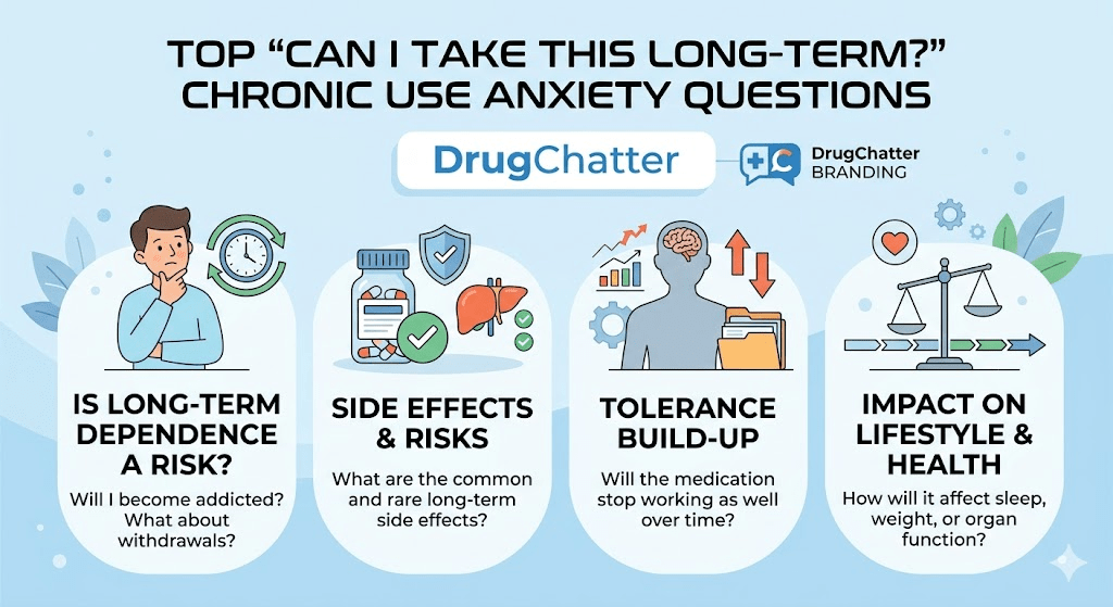 Top 'can I take this long-term?' chronic use anxiety questions