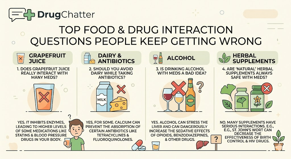 Top food and drug interaction questions people keep getting wrong